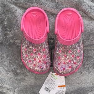 Rhinestone Custom Crocs Size j4